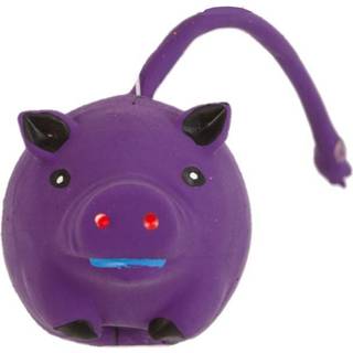 Dogman Legetøj latex Piggy lilla 21cm