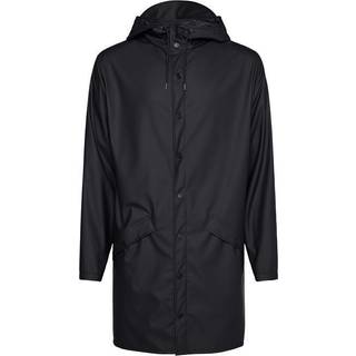 Rains Unisex Long Jacket Black, XL