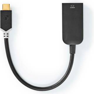 Nedis USB-C™ Adapter | USB 3.2 Gen 1 | USB-C™ Han | HDMI ™ -udgang | 4K@60Hz | 0.20 m | Runde | Guldplateret | PVC | Antracit | Window Box med Euro lås