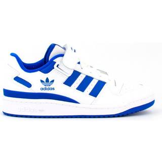 Forum Low sko - Cloud White / Cloud White / Royal Blue - 42