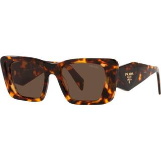 Prada Kvinde PR 08YS 01V8C1 Solbriller Acetat Skildpadde Brun Sommerfugl Normal
