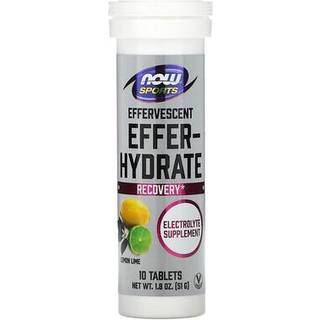 NOW Foods – Effer-Hydrate Brusetabletter, Lemon Lime 10 stk