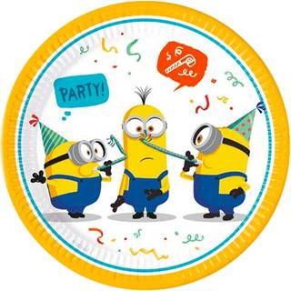 Minions paptallerkner 8 stk.
