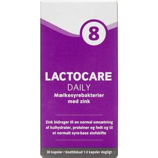 Lactocare Daily m. zink - 30 kapsler