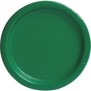 8 stk . Paptallerkener grøn 23 cm - (Plastfri)