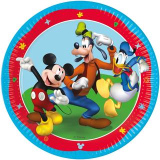 Mickey Mouse paptallerkner 8 stk. - Rock the House