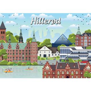Danske byer: Hillerød, 1000 brikker