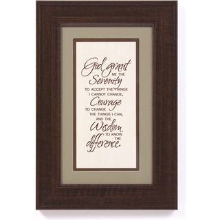 James Lawrence 'Serenity Prayer' Inspirerande inramad väggkonst - Brown