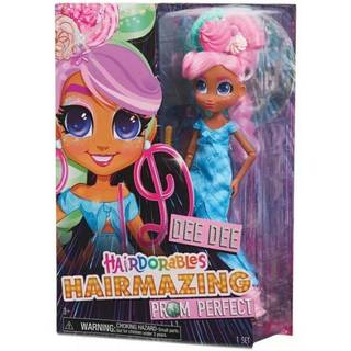 Hairirorables Hairmazing Prom Perfect Fashion Dolls Dee Dee Pink og Green Hair Kids Toys for aldre 3 op ved bare leg