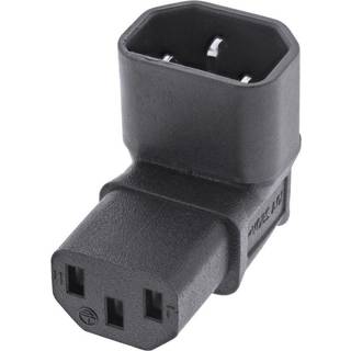 InLine Strømadapter fra C14 til C13 - 90° Op/Ned