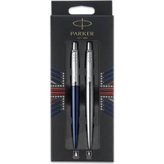 Jotter London Duo Royal Blue BP + Stainless Steel Gel, Parker, 6stk