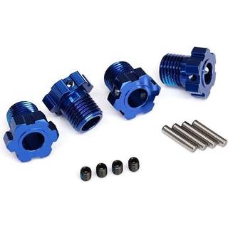Traxxas 8654 Wheel Hubs Splined 17mm Blue (4)