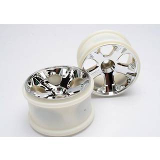 Traxxas 5577 Wheels All-Star Chrome 2.8" (Nitro Front) (2)