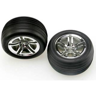 Traxxas 5574R Tires & Wheels Alias/ Twin-Spoke (Nitro Front) 2,8" (2)