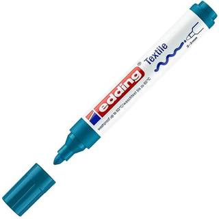Edding 4500 tekstilmarkør - Orient Blue - 1 Pen - Runde nib 2-3 mm - Permanente stofmarkører til at trække på tekstiler Vaskbestandig op til 60 C