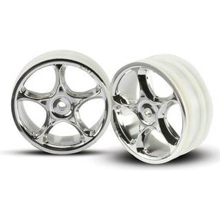 Traxxas - TRX2473 - Wheels, Tracer 2.2" (chrome) (2) (Bandit front)