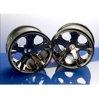 Traxxas 3772A Wheels All-Star 2.8" Black Chrome (2)