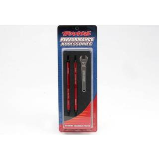 Traxxas 5338R Turnbuckles Complete Toe Link Alu. 128mm Red (4)