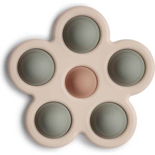 Mushie Flower Press Toy - Dried Thyme/Natural/Shifting Sand - 1 stk.