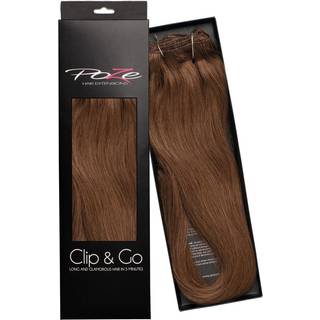 Poze Hairextensions Clip & Go Standard Real Hair Extensions 60 cm 6B Lovely Brown