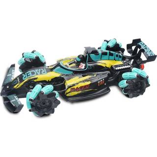 Neon Racing Car med rygende ægte røg