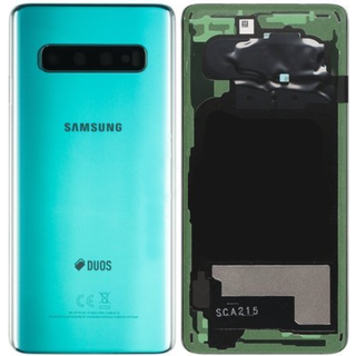 Grøn Samsung Galaxy S10- Duos bagside med battericover