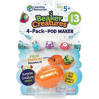 Learning Resources Beaker Creatures Series 3 Pod Maker 4 Pack Homeschool DIY Reactor Pods Science Exploration Toy Stem Alder 5+