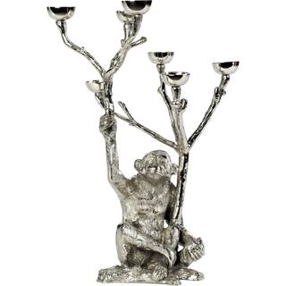 POLSPOTTEN Monkey lysestage 40 cm Sølv