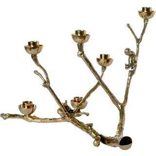 POLSPOTTEN Twiggy egern lysestage 30 cm Guld