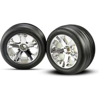 Traxxas 3771 Tires & Wheels Ribbed/All-Star Chrome 2,8" (2)