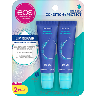 EOS The Hero Lip Repair Ekstra tør læbe-behandling — Øjeblikkelig fugt i 24 timer, Naturlig jordbærekstrakt, 10 ml