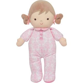 Little Me Plush Baby Doll med Rattle Brigittea (Pink Floral 10 Inch)