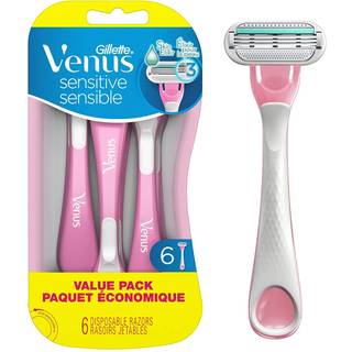 Gillette Venus Sensitive disponible barbermaskiner til kvinder med følsom hud 6 grev leverer tæt barbering med komfort