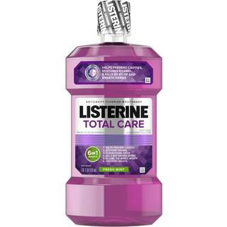 Listerine Total Care Anticavity fluorid mundskyl 6 Fordele i 1 oral skylning hj?lper med at dr?be 99% af d?rlig ?nde bakterier forhindrer hulrum