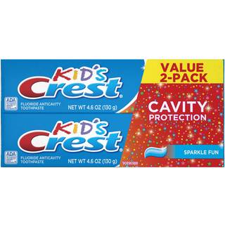 Crest Kid's hulrumsbeskyttelse Tandpasta til b?rn (b?rn og sm?b?rn 2+) Sparkle sjov smag 4.6 ounce (pakke med 2)