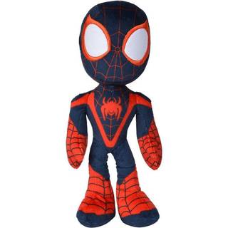 Marvel SpiderMan Miles Morales krammebamse med selvlysende øjne - 25 cm