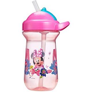 De f?rste ?r Disney Minnie Mouse Toddler Straw Cup - Spill Proof Flip Top Toddler Sippy Cups - 18 m?neder og op - 10 oz