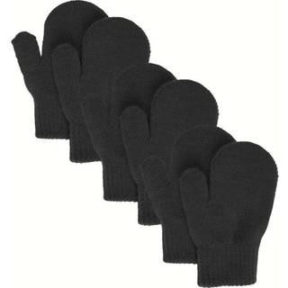 Lindberg Kids' Åsbro Magic Mitten 3-Pack Black, 1-3 years