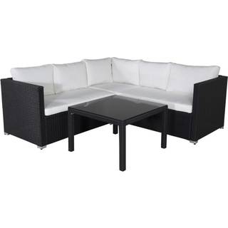 Venture Design Kuba hjørnesofasæt, sort/grå
