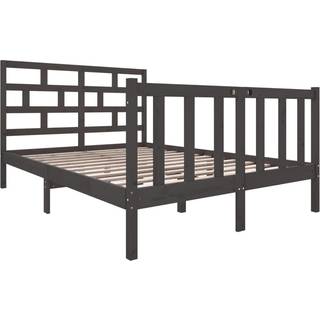 Sengeramme Massivt Fyrretræ - Naturfarvet / 140 x 190 cm