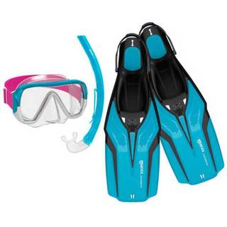 Mares Kid's Set Nateeva Keewee Snorkelsæt størrelse XS - 8-14 Years farve blue