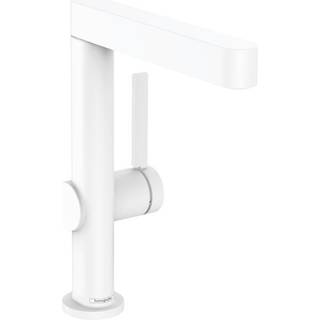 hansgrohe Finoris 230 håndvaskarmatur med svingtud og push-open bundventil, mat hvid