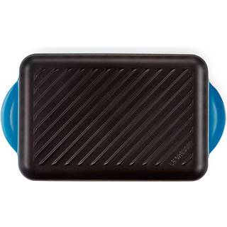 Le Creuset Oval grillpande 32 cm Vulkan