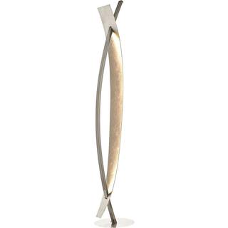 Lucande LED-gulvlampe Marija, sølv, dæmpbar, 140 cm
