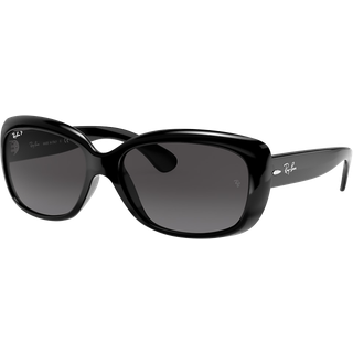 Ray - Ban Kvinde RB4101 JACKIE OHH 601/T3 Solbriller Injiceret Sort Grå Sommerfugl Polariseret