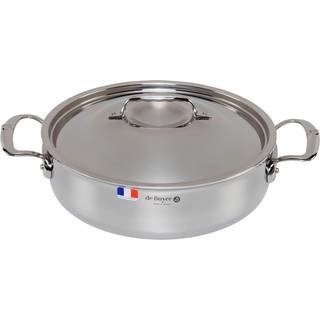 de Buyer Affinity Bratentopf nieder 28 cm / 4,6 L - Edelstahl-Mehrschichtmaterial - Silber