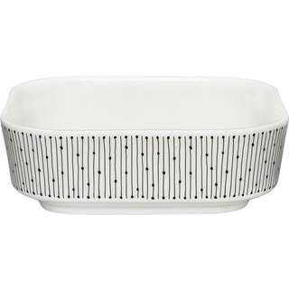 Arabia Mainio Sarastus ovnfast fad 0,7 L Sort/Hvid