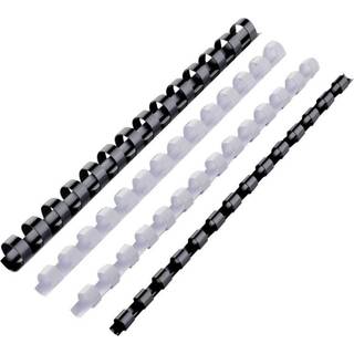 Comb ryg GBC 12mm A5 14 ringe sort, 100stk. 4400010