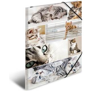 HERMA Elasticated folder A3 cardboard cats