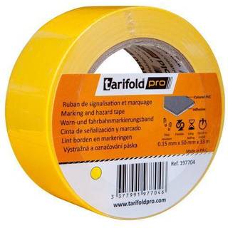 Tarifold markeringstape 50mm x 33 meter gul